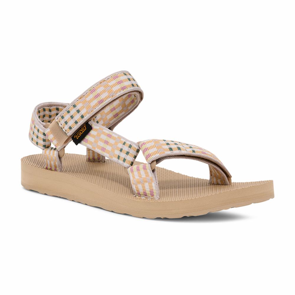 Teva Women ORIGINAL UNIVERSAL MODERN CHECK TAUPE â Teva Canada