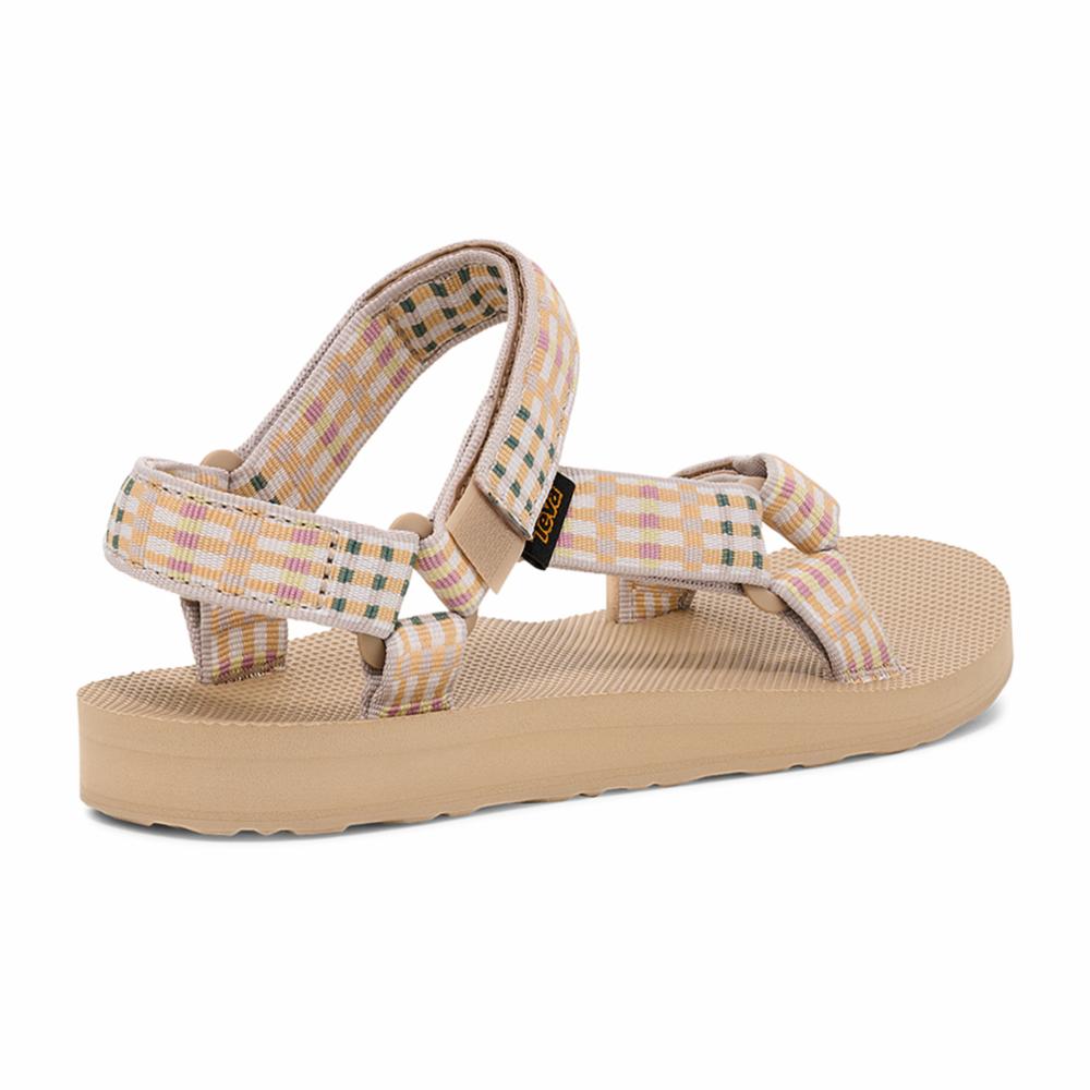 Teva Women ORIGINAL UNIVERSAL MODERN CHECK TAUPE