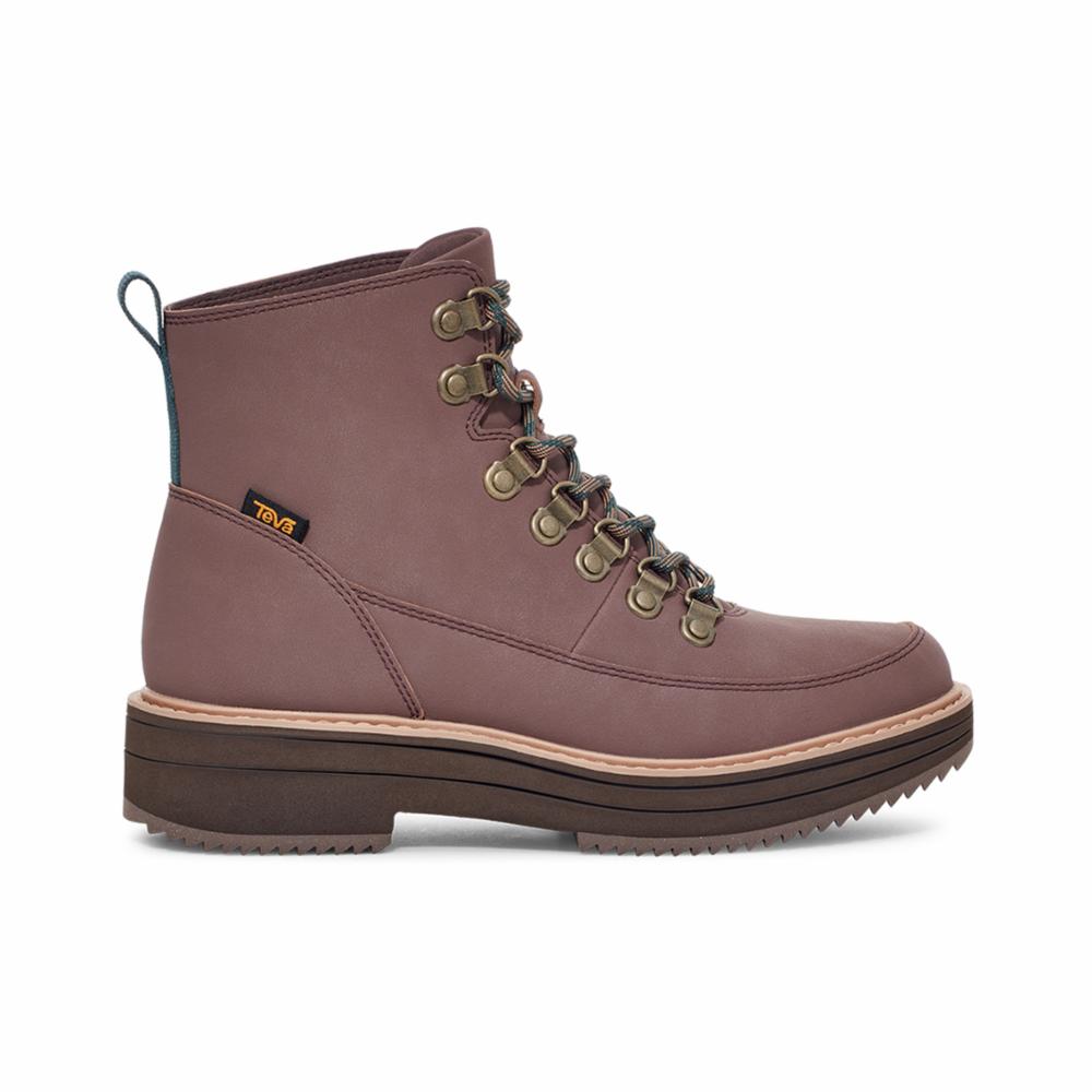 Teva brown sales boots